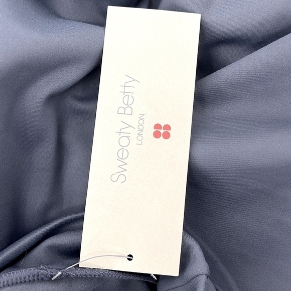 Sweaty Betty Eco Thermal Mock Neck Oversized Sweatshirt Naval Gray Small NWT! - Picture 3 of 10